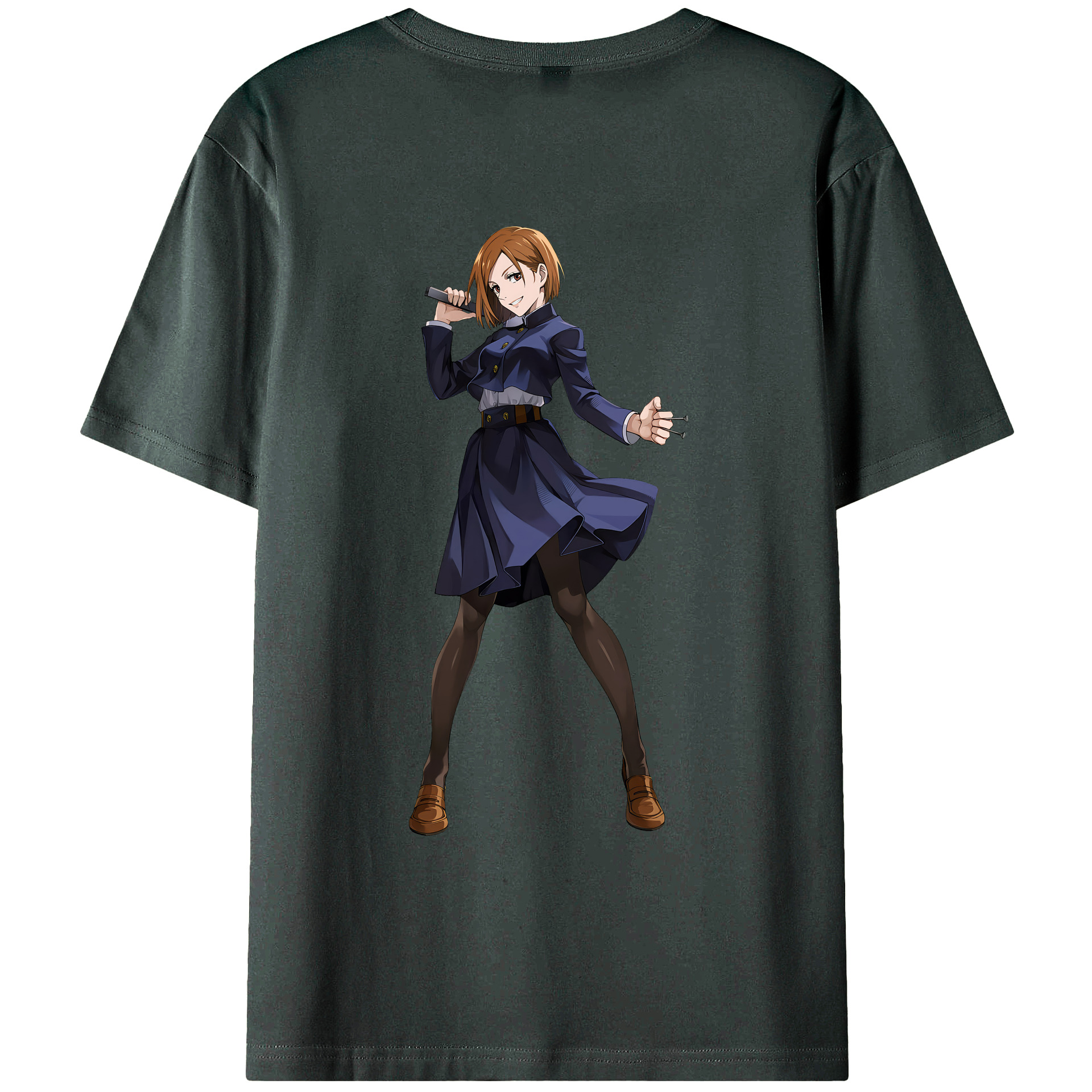 （画像用） 呪術廻戦 Jujutsu Kaisen 綿100％ メンズ半袖Tシャツ（バックプリント） 通気性